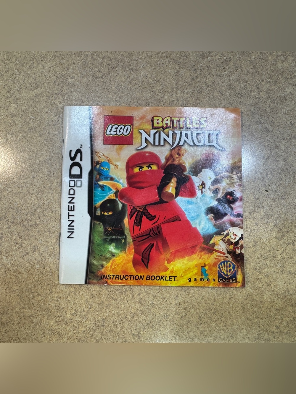 Nintendo DS video game 'LEGO Battles: Ninjago' instruction booklet